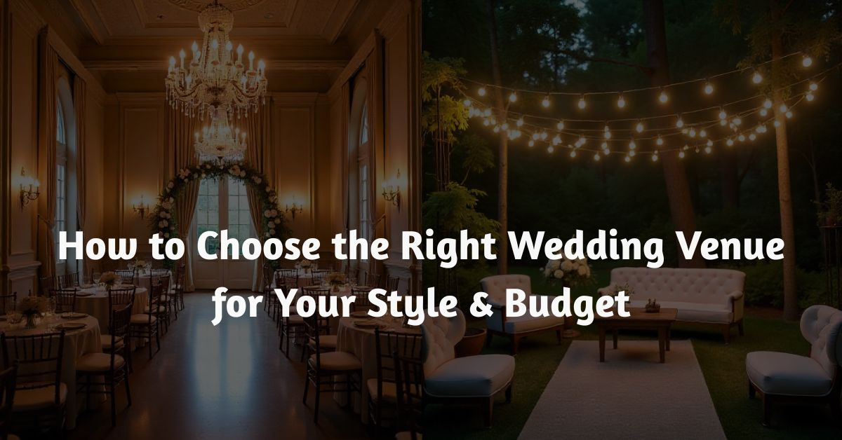 How to Choose the Right Wedding Venue for Your Style & Budget