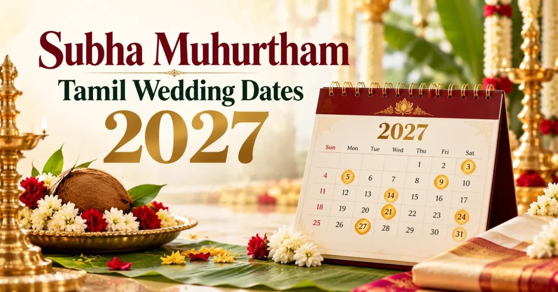 Subha Muhurtham Tamil Wedding Dates 2027